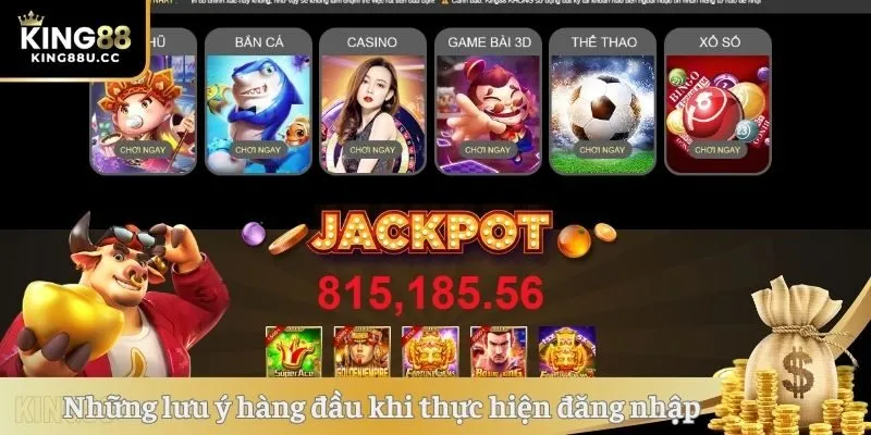 Những lưu ý hàng đầu khi thực hiện đăng nhập tại website 